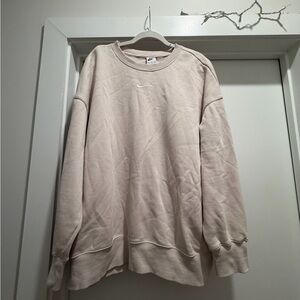 Nike Crewneck Sweatshirt in Light Beige